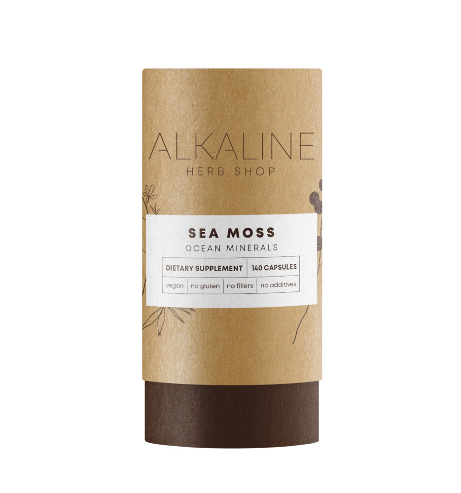 Alkaline Herb Shop Sea Moss Supplement -- 140 Capsules