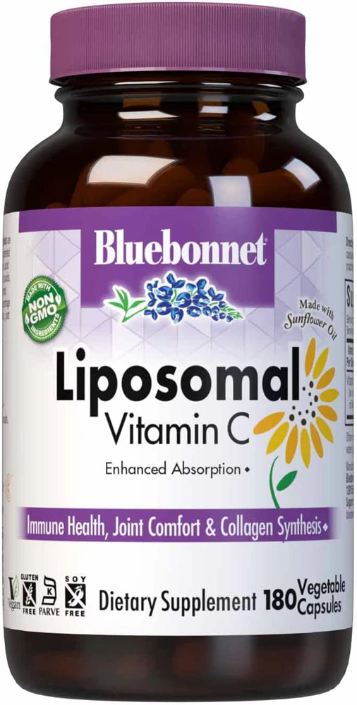 Bluebonnet Nutrition Liposomal Vitamin C -- 180 Vegetable Capsules