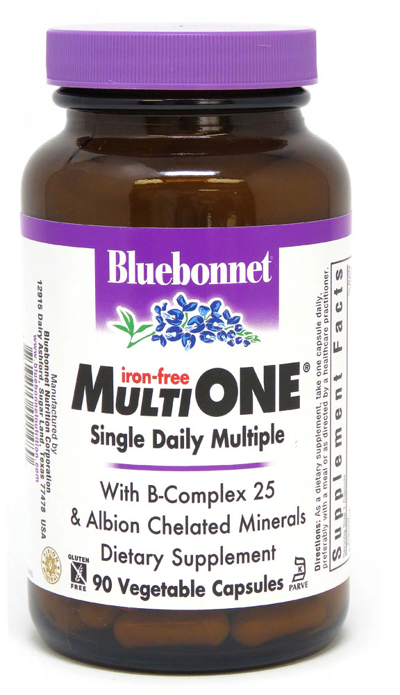 Bluebonnet Nutrition Multi One? Iron Free -- 90 Vegetable Capsules