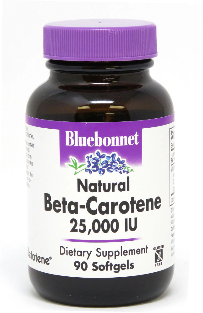Bluebonnet Nutrition Natural Beta-Carotene -- 25,000 IU - 90 Softgels