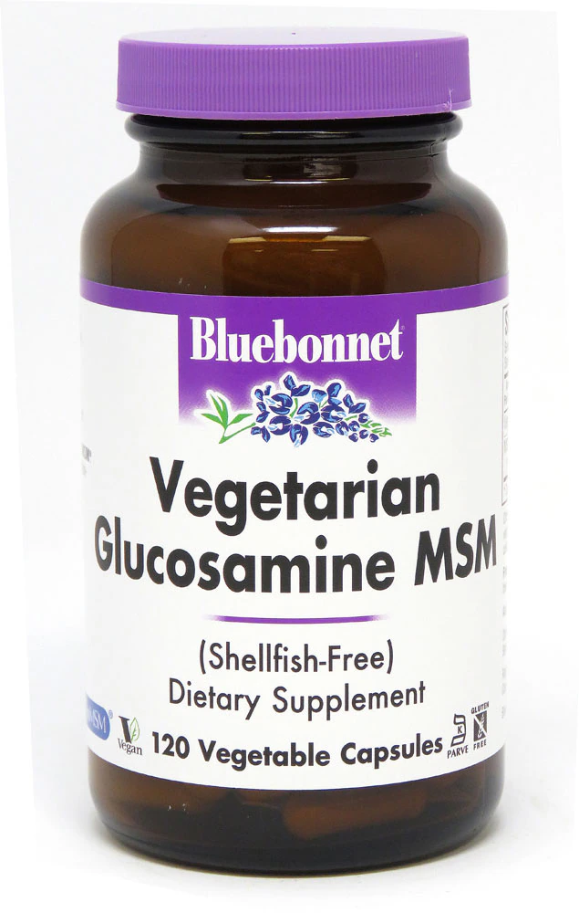 Bluebonnet Nutrition Vegetarian Glucosamine MSM Shellfish Free -- 120 Vcaps?