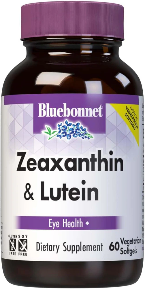 Bluebonnet Nutrition Zeaxanthin Plus Lutein -- 60 Vegetarian Softgels