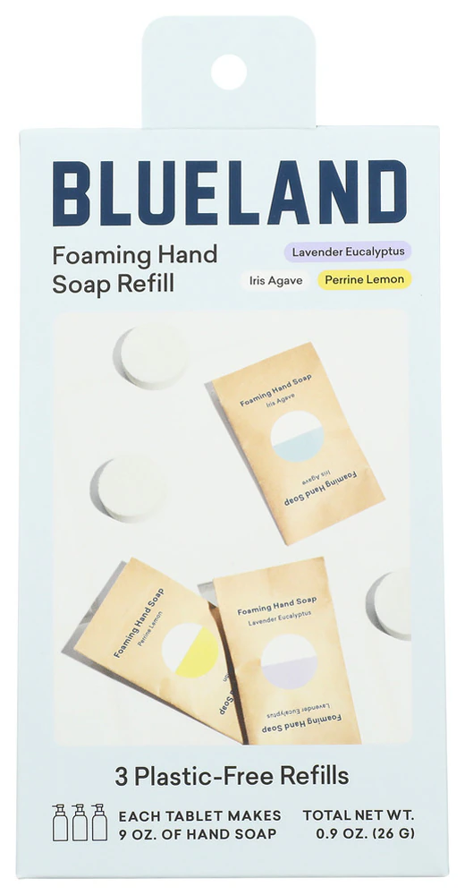 Blueland Foaming Hand Soap Foaming Tablet Refills Classic Scents -- 3 Tablets