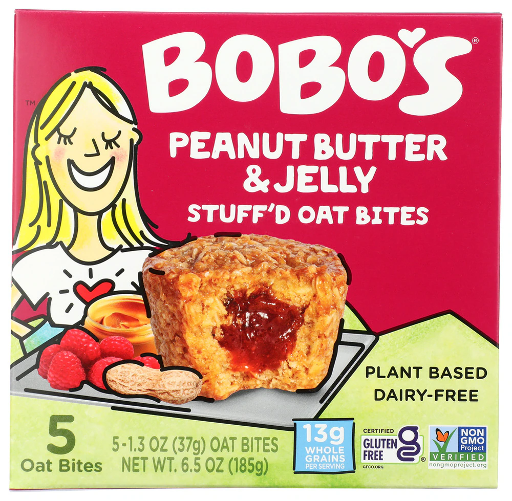 Bobo's Gluten Free Oat Bites Peanut Butter & Jelly -- 5 Bites