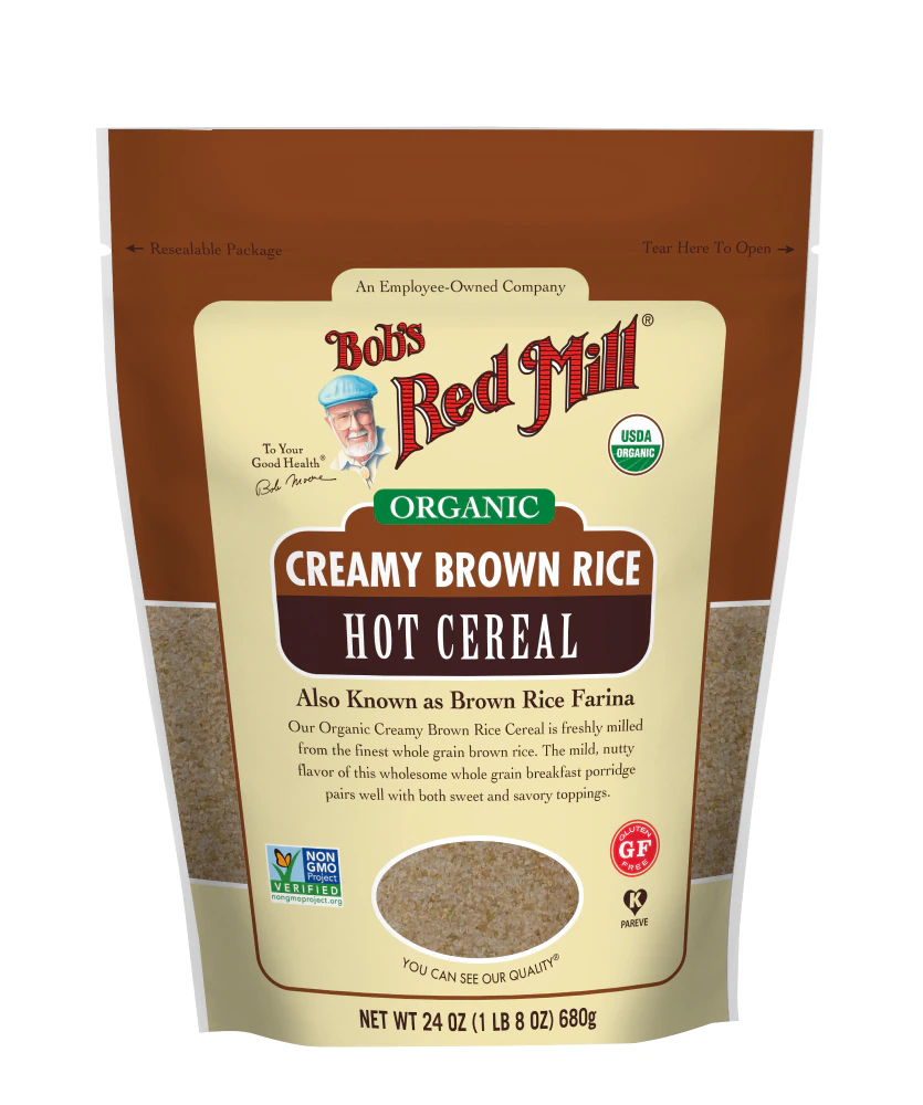 Bob's Red Mill Gluten Free Kosher Organic Creamy Brown Rice Hot Cereal -- 24 oz