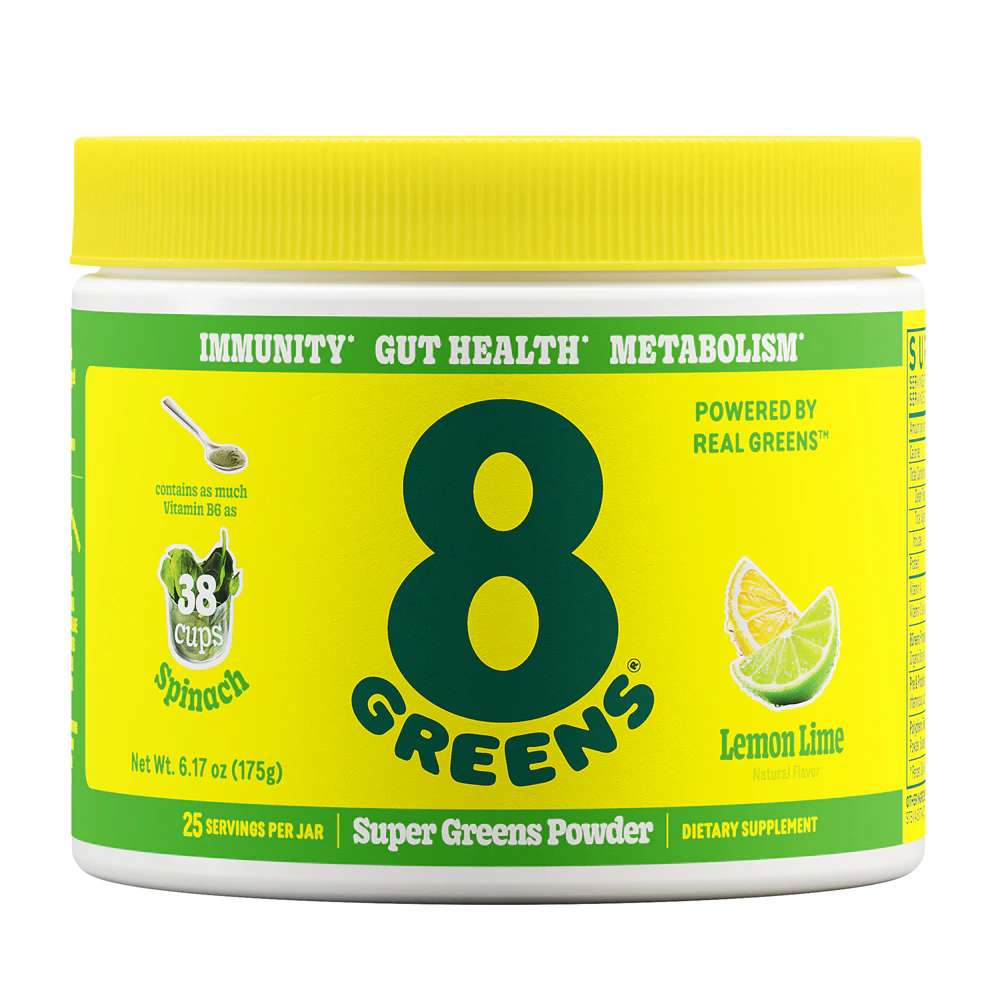 8Greens Super Greens Powder 25 Servings Lemon Lime -- 6.17 oz