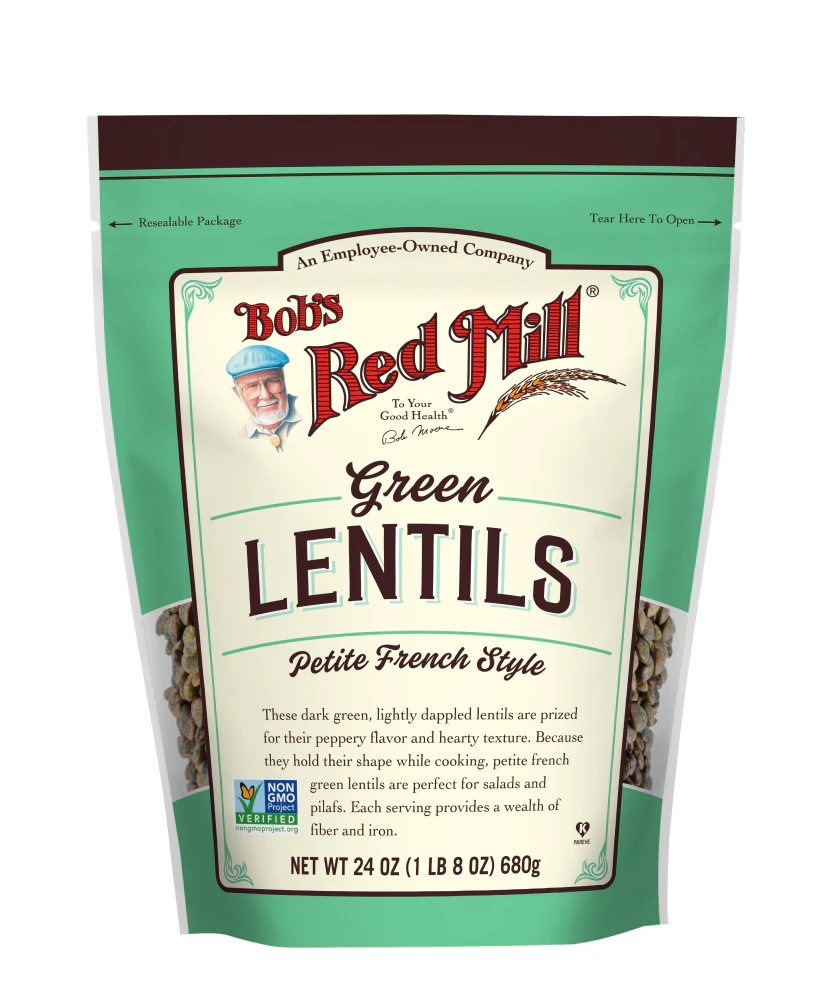 Bob's Red Mill Kosher Non-GMO Petite French Style Green Lentils -- 24 oz