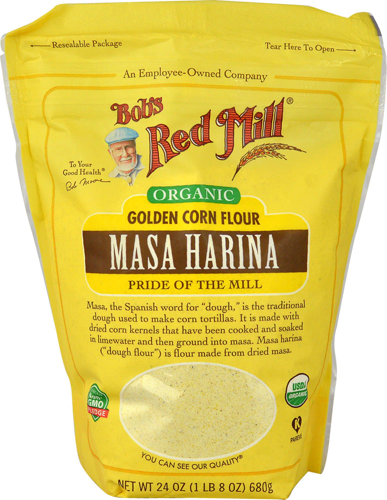 Bob's Red Mill Kosher Organic Golden Corn Flour Masa Harina -- 24 oz