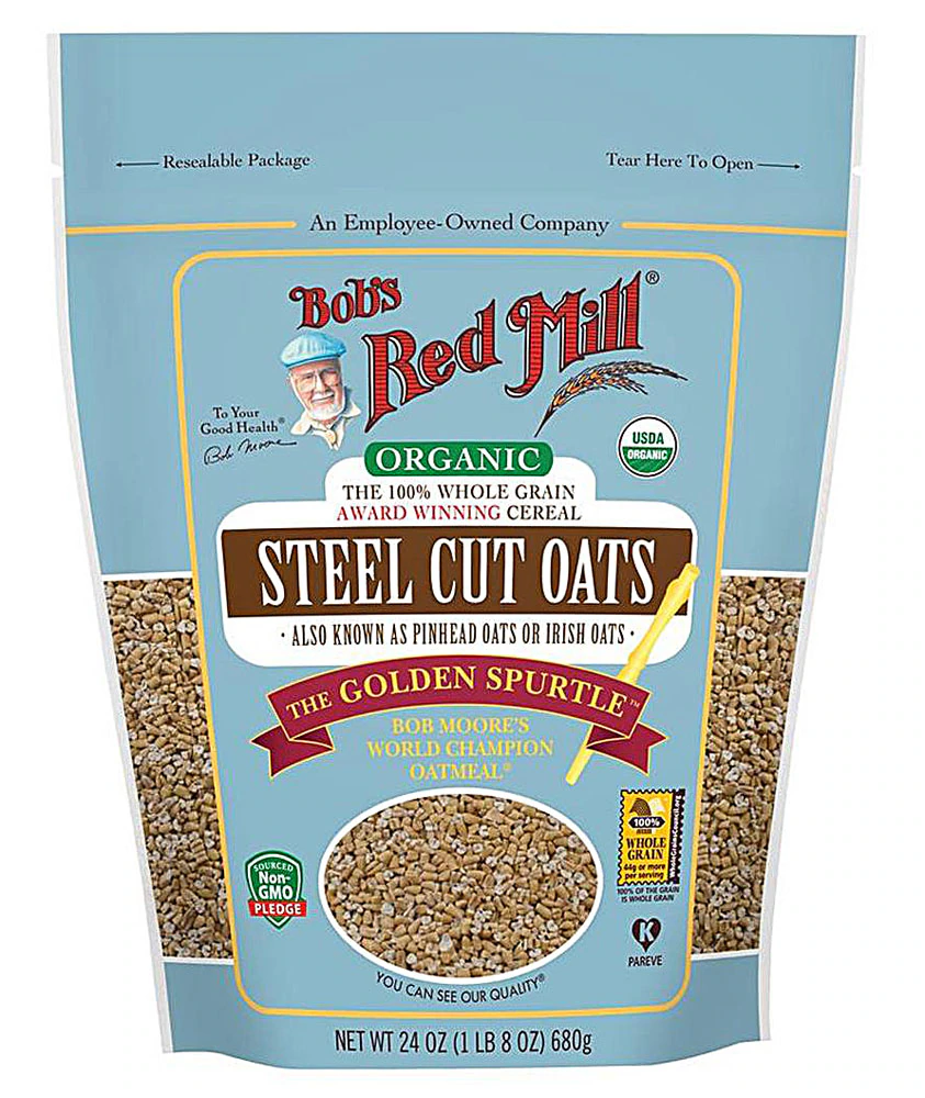 Bob's Red Mill Kosher Organic Whole Grain Steel Cut Oats -- 24 oz