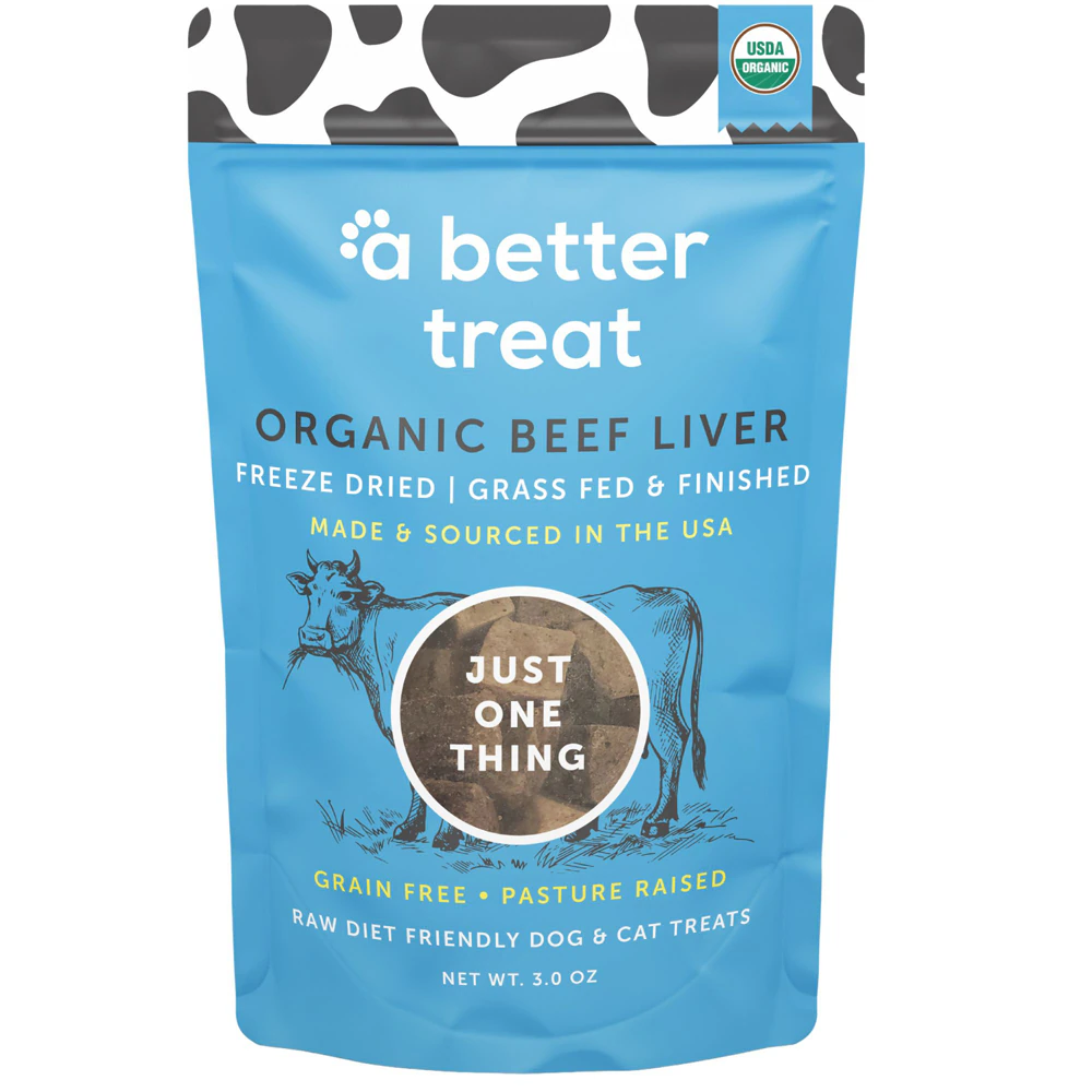 A Better Treat Dog & Cat Treats Freeze Dried Beef Liver -- 3 oz