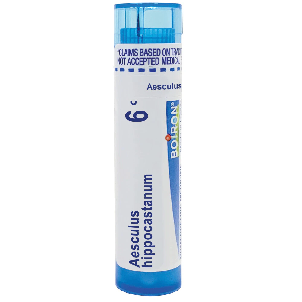 Boiron Aesculus Hippocastanum 6C Relieve Hemorrhoid Pain Aggravated by Heat -- 80 Pellets