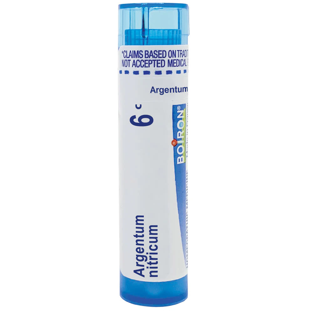 Boiron Argentum Nitricum 6C Relieve Apprehension with Heartburn -- 80 Pellets