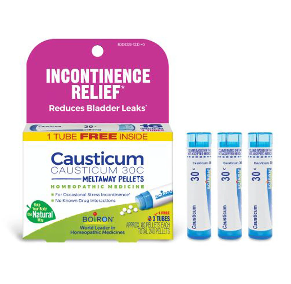 Boiron Causticum 30C Bonus Pack-Incontinence Relief-Reduces Bladder Leaks -- 240 Pellets
