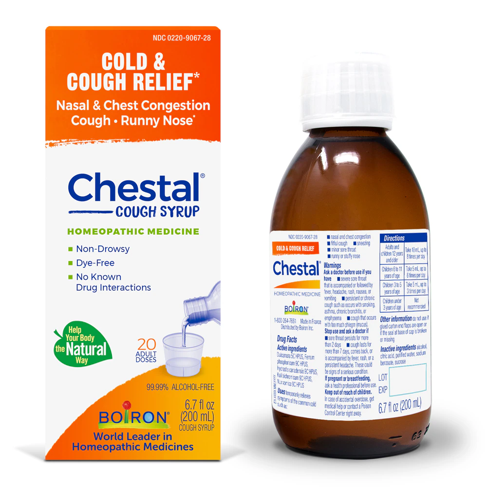 Boiron Chestal Cold & Cough Multi-Symptom Formula for Nasal & Chest Congestion-Cough-Runny Nose -- 6.7 fl oz