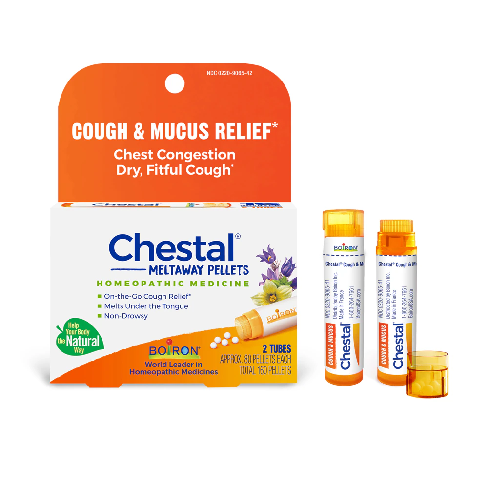 Boiron Chestal Pellets Cough & Mucus Relief - Chest Congestion-Dry Fitful Cough -- 160 Pellets