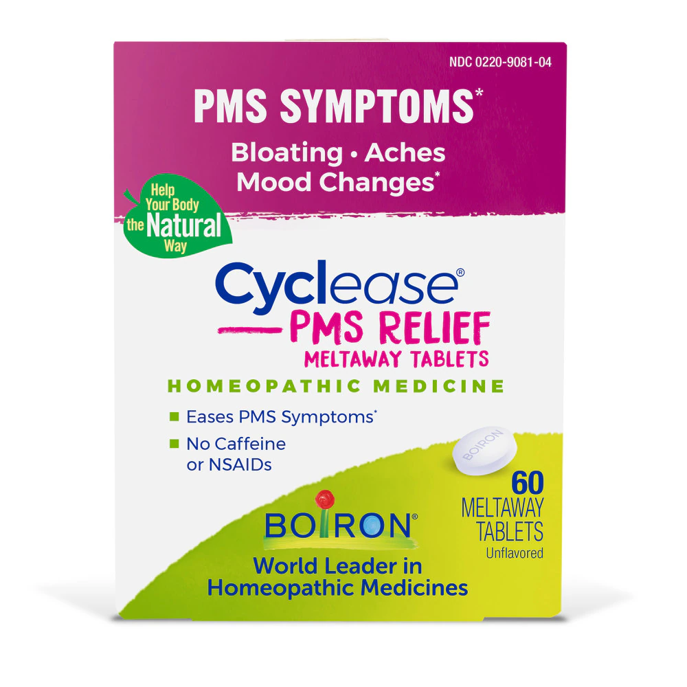 Boiron Cyclease PMS Tablets - PMS Relief-Discomfort-Aches-Bloating-Irritability -- 60 Tablets