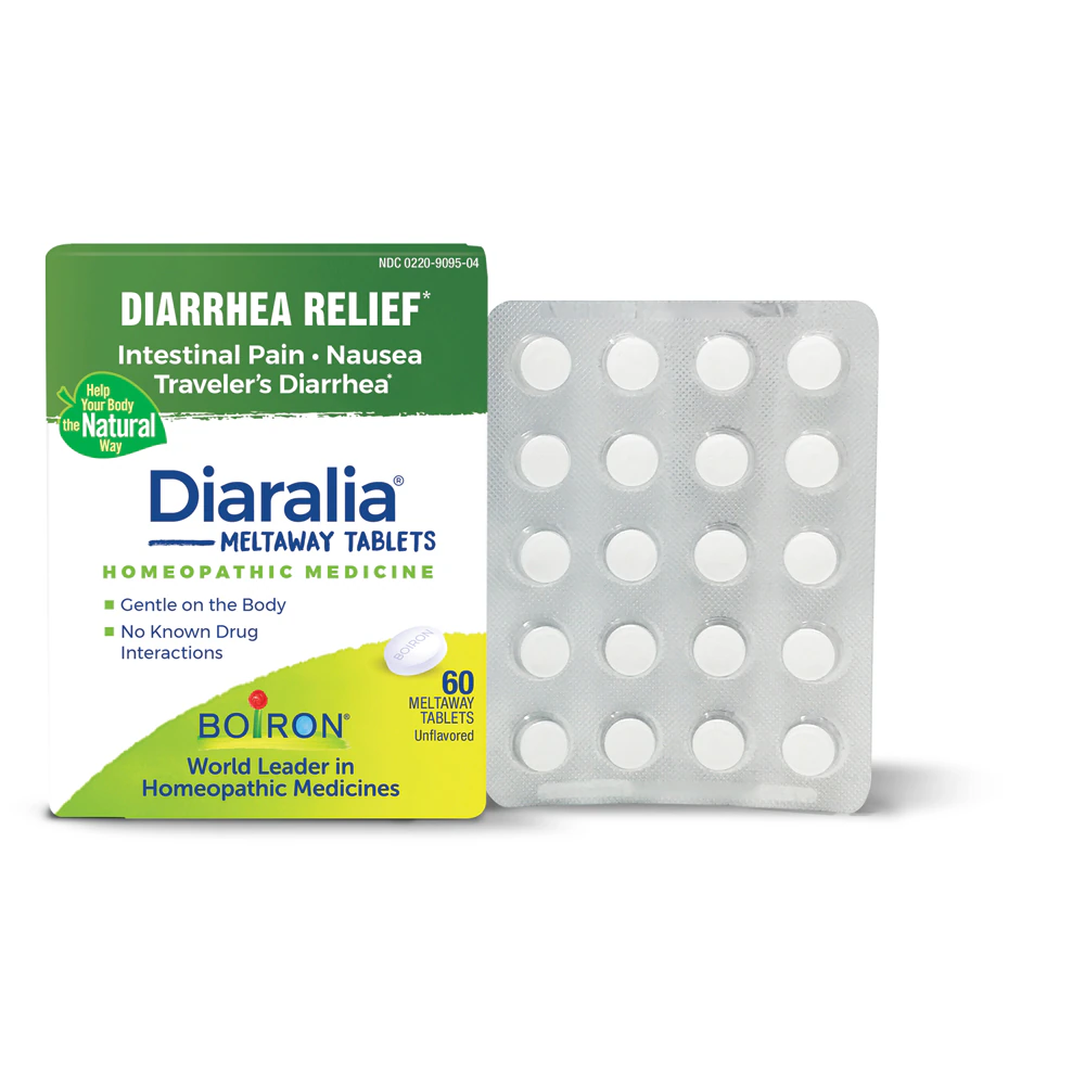 Boiron Diaralia Tablets Diarrhea Relief-Intestinal Pain-Nausea-Traveler's Diarrhea -- 60 Tablets
