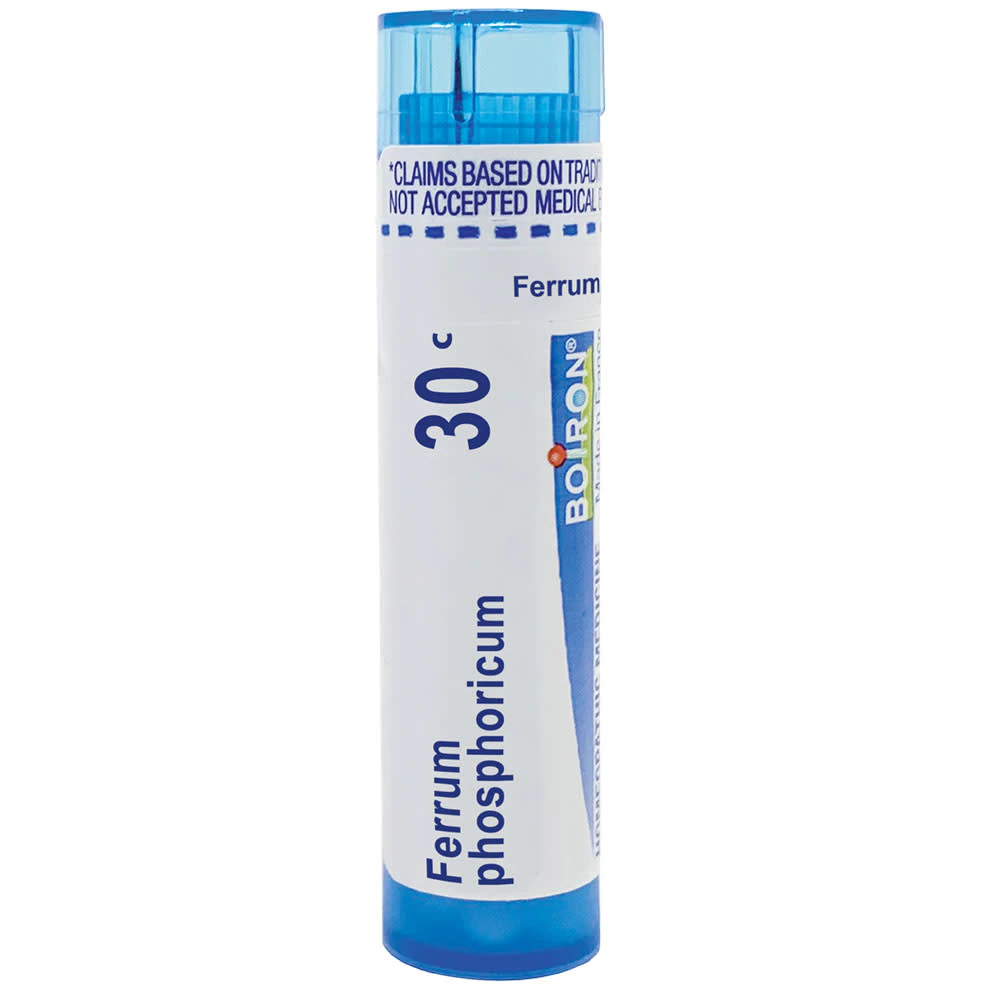Boiron Ferrum Phosphoricum 30C Relieve Low or Mild Fever -- 80 Pellets