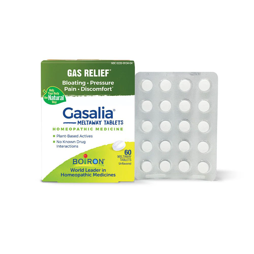 Boiron Gasalia Tablets Gas Relief - Bloating-Pressure-Pain-Discomfort -- 60 Tablets