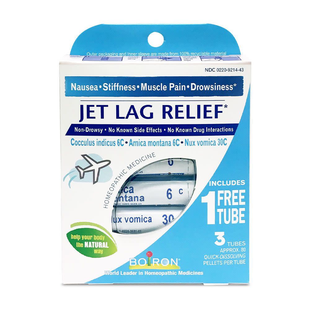 Boiron Jet Lag Relief Bonus Pack Nausea-Stiffness-Muscle Pain-Drowsiness -- 240 Pellets