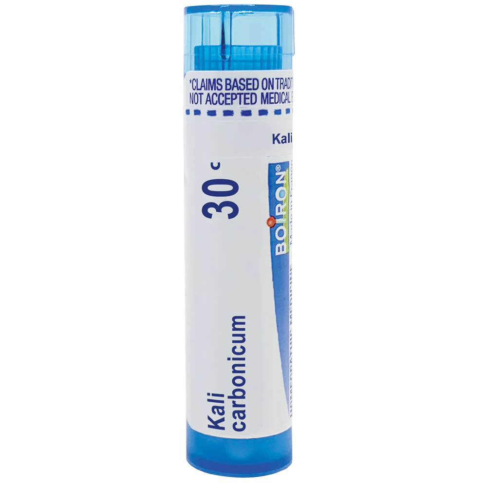 Boiron Kali Carbonicum 30C Relieve Pain and Feeling of Weakness in the Lower Back -- 80 Pellets