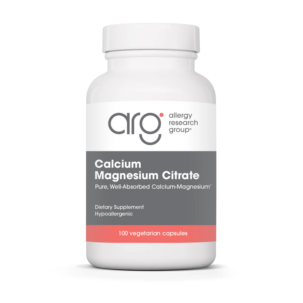 Allergy Research Group Calcium Magnesium Citrate -- 100 Vegetarian Capsules