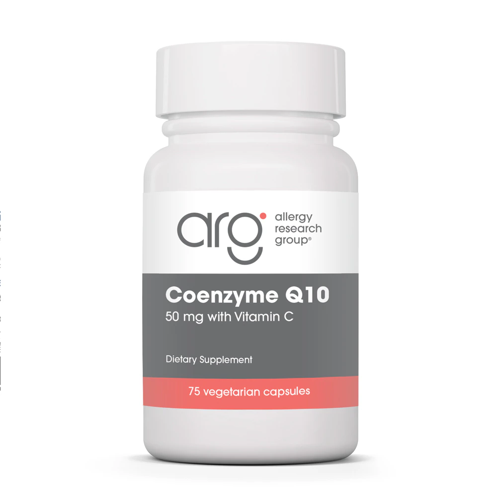 Allergy Research Group Coenzyme Q10 with Vitamin C -- 50 mg - 75 Vegetarian Capsules