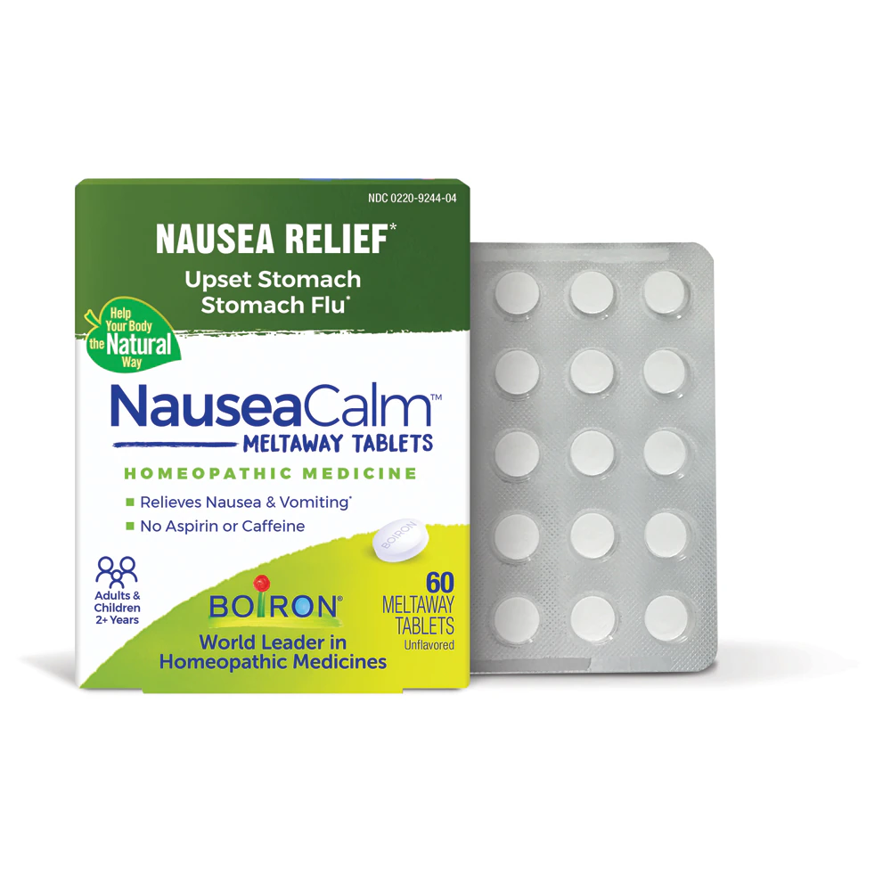 Boiron NauseaCalm Tablets Nausea Relief-Upsets Stomach-Stomach Flu -- 60 Tablets