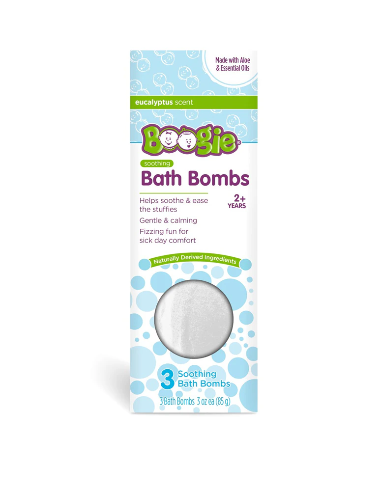 Boogie Kids Soothing Bath Bombs Eucalyptus -- 3 Balls