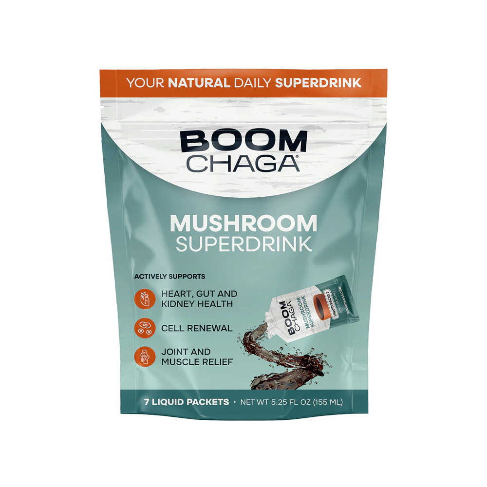 BOOM Chaga Mushroom Superdrink -- 7 Single-Serve Packets