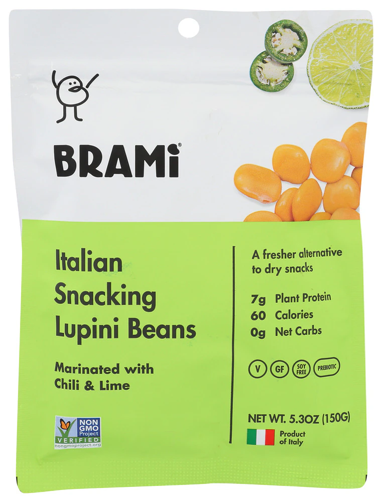 Brami Snacking Lupini Beans Chili & Lime -- 5.3 oz