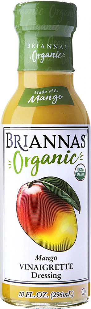 Briannas Organic Vinaigrette Dressing Mango -- 10 fl oz