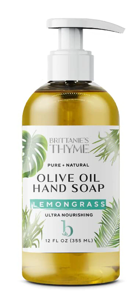 Brittanie's Thyme Olive Oil Hand Soap - Lemongrass -- 12 fl oz