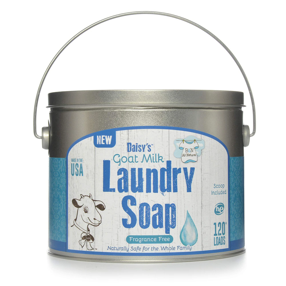 Brooke & Nora Daisy's Goat Milk HE Laundry Soap Powder Fragrance Free -- 120 Loads
