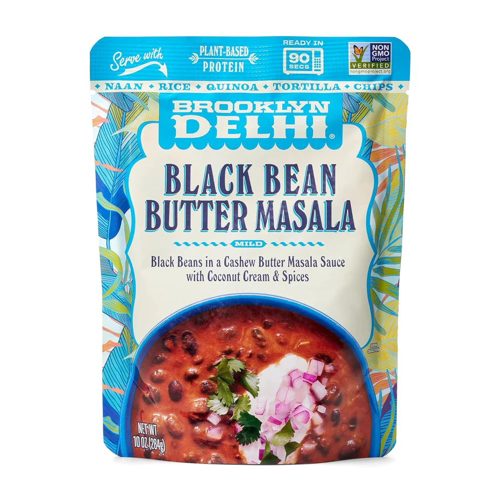 Brooklyn Delhi Vegan Non-GMO Black Bean Butter Masala -- 10 oz