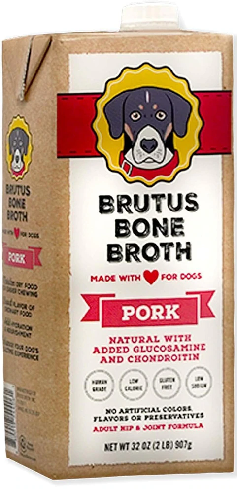 Brutus Bone Broth Dog Hip & Joint Formula Pork -- 32 fl oz