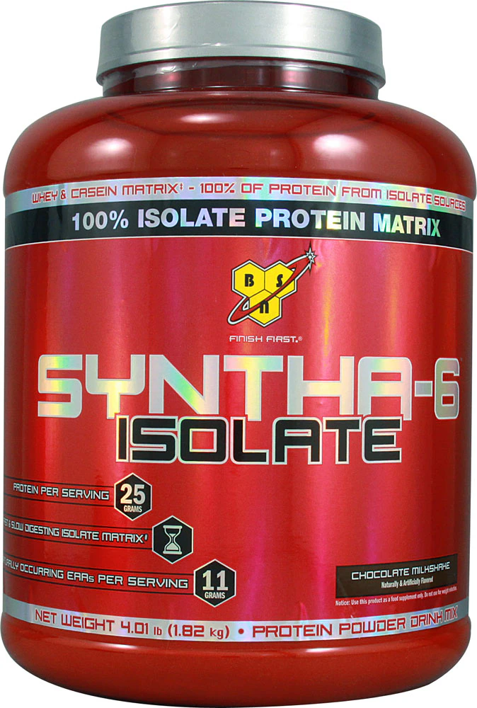 BSN Syntha-6 Isolate Whey Protein Powder Chocolate Milkshake -- 48 Servings