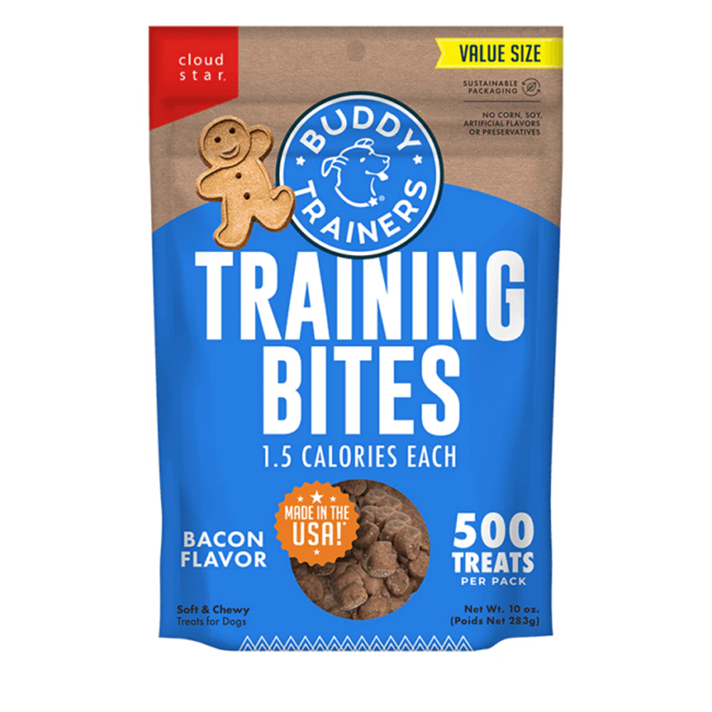 Buddy Trainers Dog Training Bites - Soft & Chewy Bacon -- 10 oz