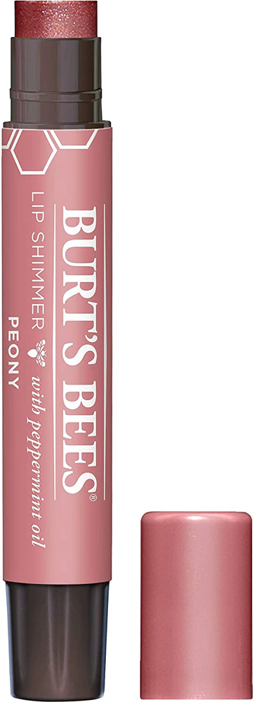 Burt's Bees 100% Natural Moisturizing Lip Shimmer Peony -- 1 Lip Balm