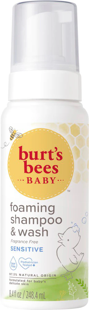 Burt's Bees Baby Foaming Shampoo & Wash Fragrance Free Sensitive -- 8.4 fl oz