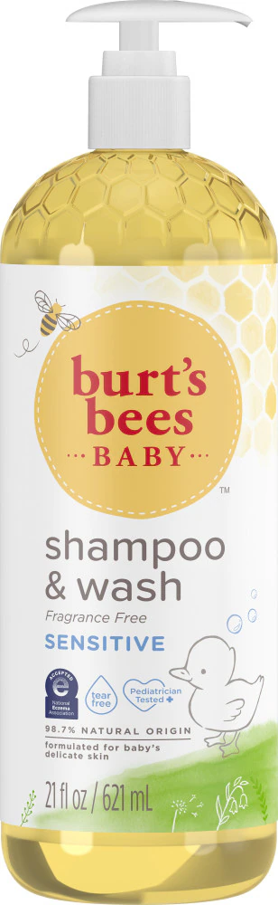 Burt's Bees Baby Shampoo & Wash Sensitive Fragrance Free -- 21 fl oz
