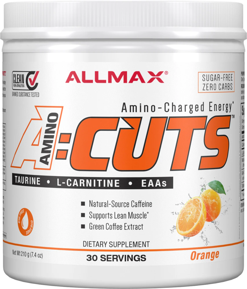 ALLMAX Nutrition A-Cuts Amino-Charged Energy Drink Arctic Orange -- 30 Servings