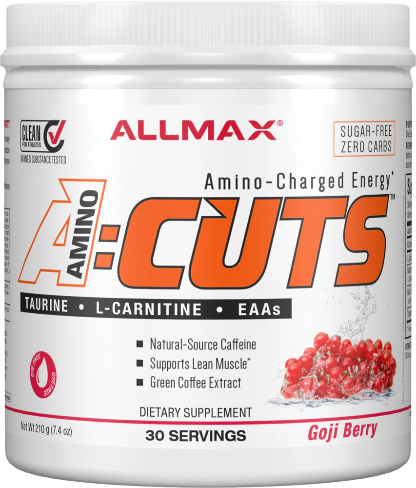 ALLMAX Nutrition A-Cuts Amino-Charged Energy Drink Goji Berry Martini -- 30 Servings
