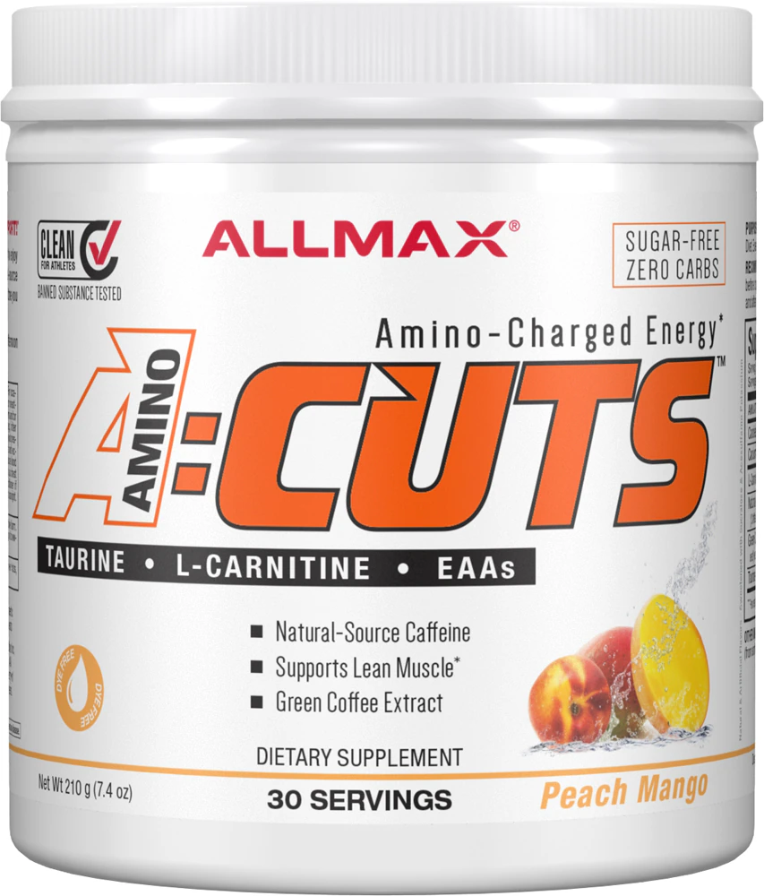 ALLMAX Nutrition A:Cuts Amino Charged Energy Drink Peach Mango -- 7.4 oz