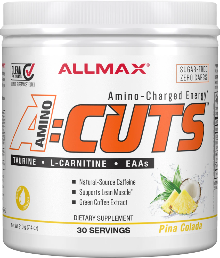 ALLMAX Nutrition A-Cuts Amino-Charged Energy Drink Pi?a Colada -- 30 Servings