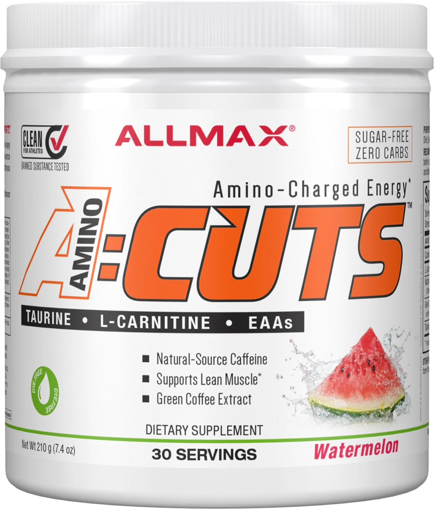 ALLMAX Nutrition A-Cuts Amino-Charged Energy Drink Watermelon -- 30 Servings
