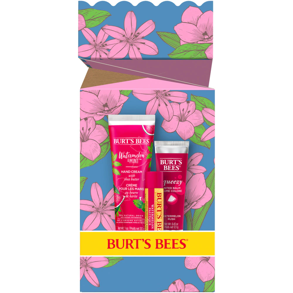 Burt's Bees You're One in a Melon Hand Cream and Lip Balm Gift Set -- 1 Set