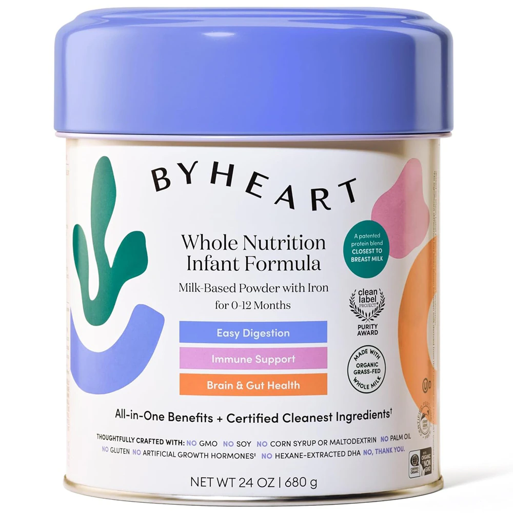 ByHeart Infant Formula Milk-Based Powder with Iron 0-12 Months -- 24 oz