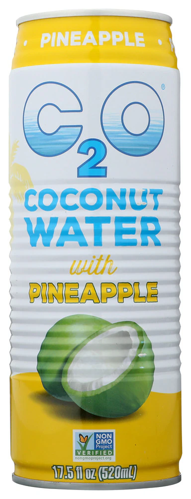 C2O Non-GMO Coconut Water with Pineapple Juice & Coconut Pulp -- 17.5 fl oz