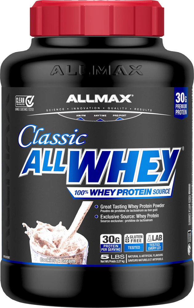 ALLMAX Nutrition Allwhey Classic Pure Whey Protein Blend Cookies & Cream -- 5 lbs